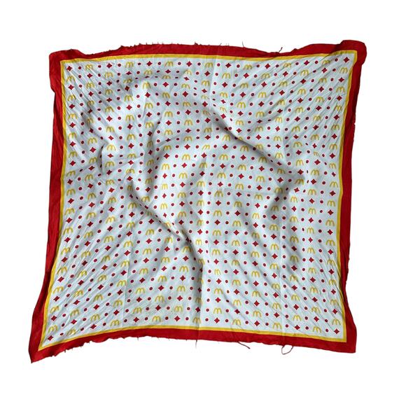 Vintage Mcdonald's Bandana AllOver Print - Picture 1 of 3